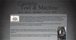 Desktop Screenshot of cambriatool.com