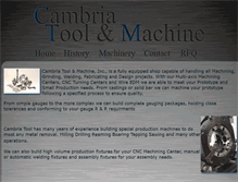 Tablet Screenshot of cambriatool.com